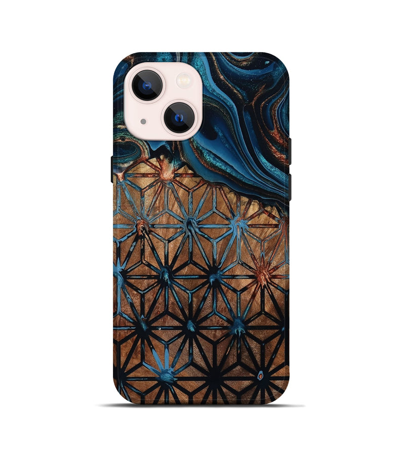iPhone 13 mini Wood Live Edge Phone Case - Benicio (Pattern, 801472)