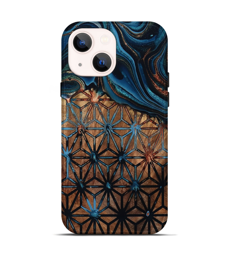 iPhone 14 Wood Live Edge Phone Case - Benicio (Pattern, 801472)