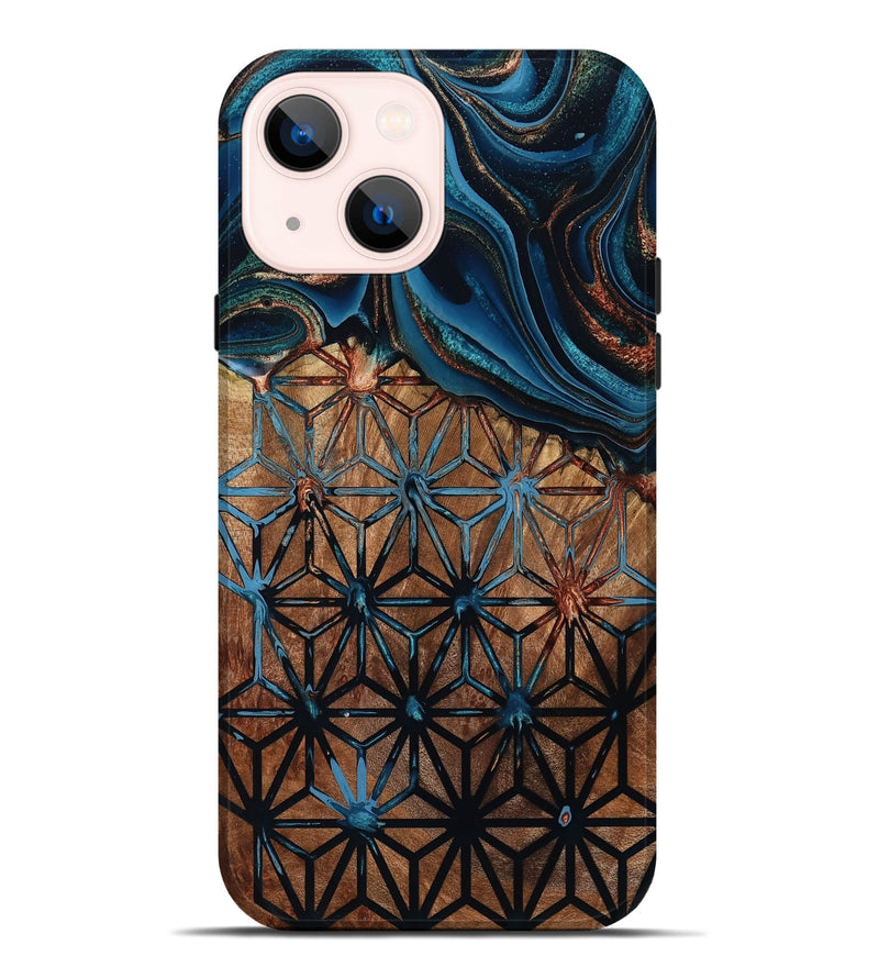 iPhone 14 Plus Wood Live Edge Phone Case - Benicio (Pattern, 801472)