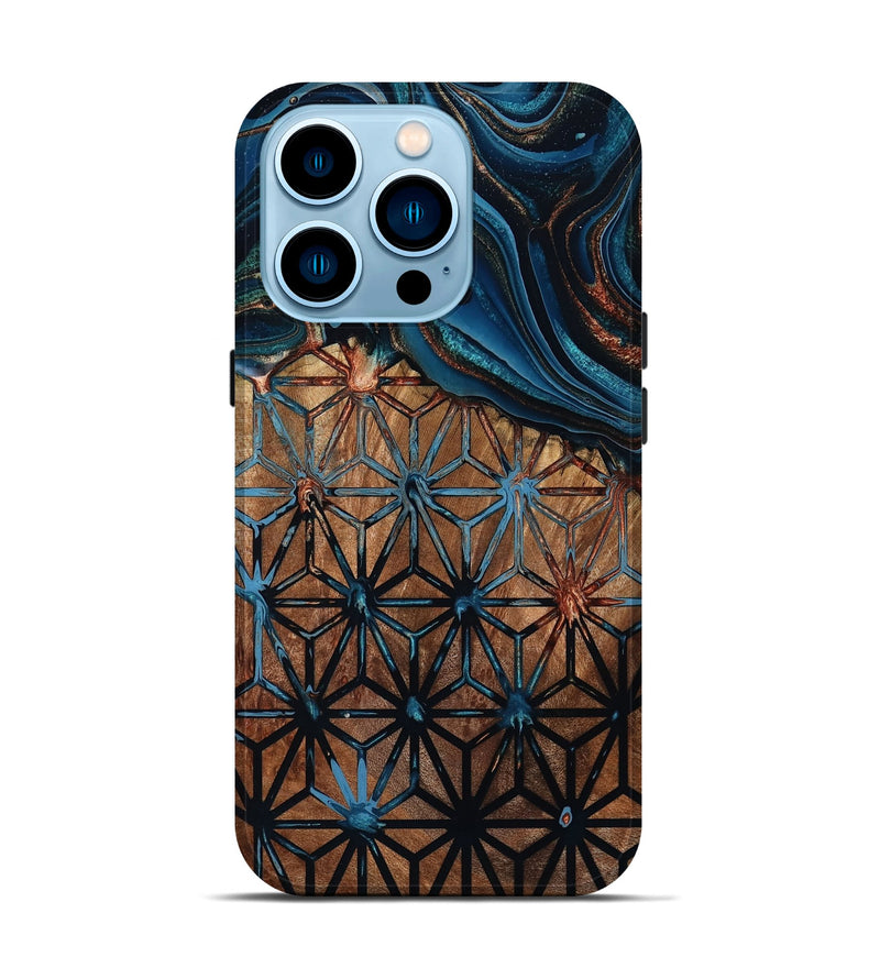 iPhone 14 Pro Wood Live Edge Phone Case - Benicio (Pattern, 801472)