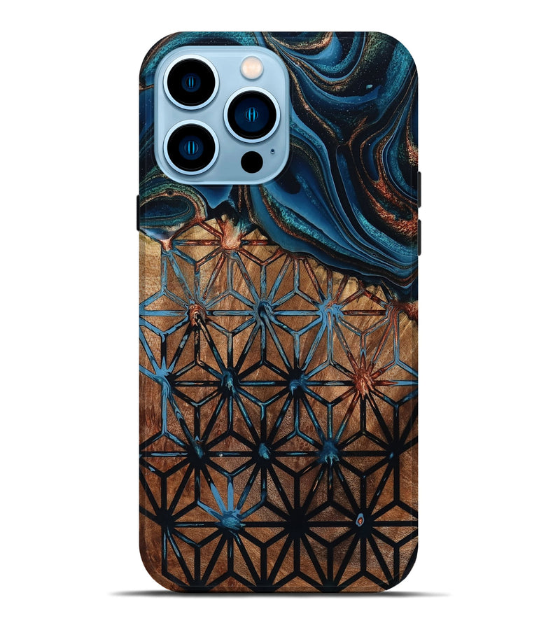 iPhone 14 Pro Max Wood Live Edge Phone Case - Benicio (Pattern, 801472)