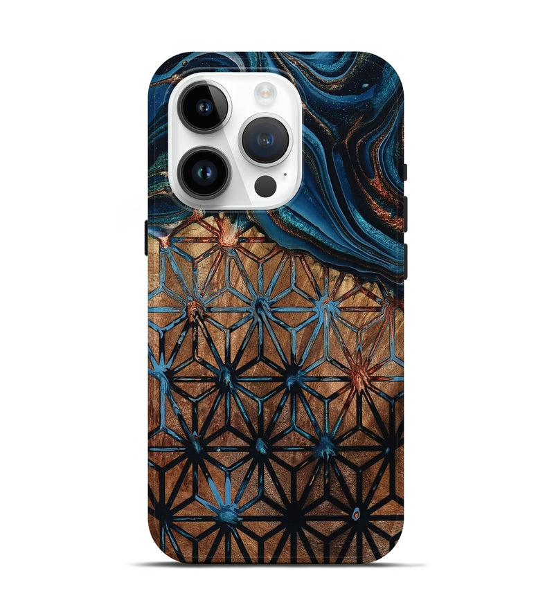 iPhone 15 Pro Wood Live Edge Phone Case - Benicio (Pattern, 801472)