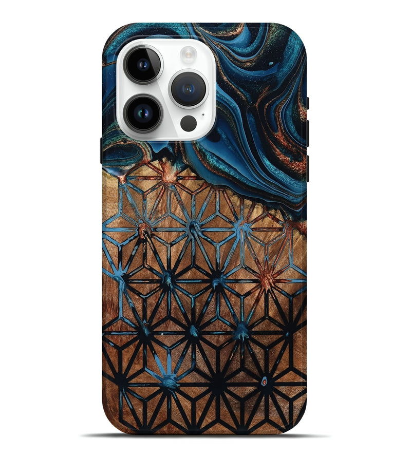 iPhone 15 Pro Max Wood Live Edge Phone Case - Benicio (Pattern, 801472)