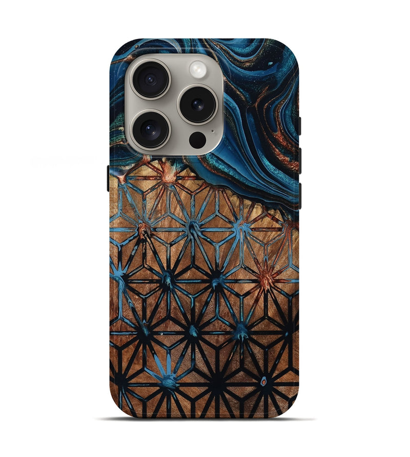 iPhone 16 Pro Wood Live Edge Phone Case - Benicio (Pattern, 801472)