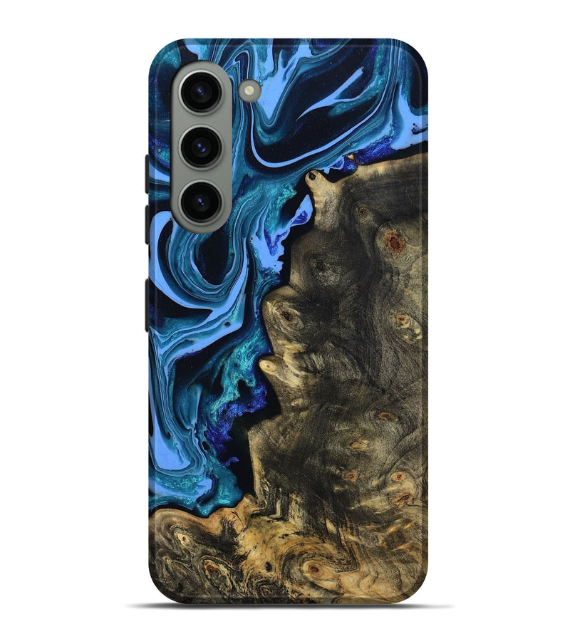 Galaxy S23 Plus Wood Live Edge Phone Case - Jason (Blue, 801474)
