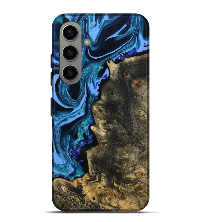 Galaxy S24 Plus Wood Live Edge Phone Case - Jason (Blue, 801474)