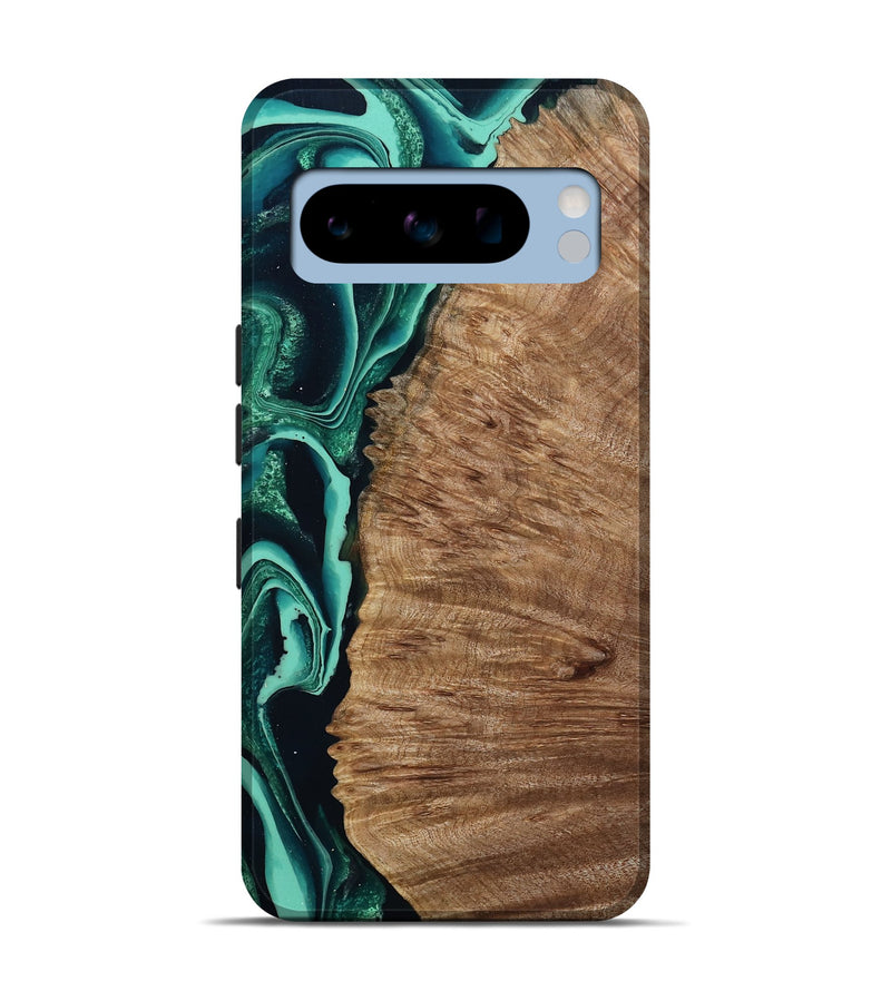 Pixel 8 Pro Wood Live Edge Phone Case - Angelo (Green, 801477)