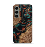 Galaxy S24 Wood Live Edge Phone Case - Liza (Green, 801478)