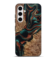 Galaxy S25 Plus Wood Live Edge Phone Case - Liza (Green, 801478)