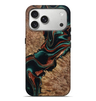 iPhone 17 Pro Max Wood Live Edge Phone Case - Liza (Green, 801478)