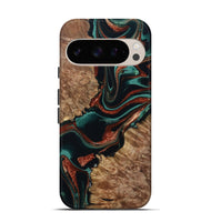 Pixel 10 Wood Live Edge Phone Case - Liza (Green, 801478)