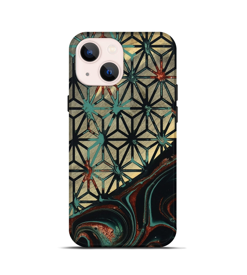 iPhone 13 mini Wood Live Edge Phone Case - Eunice (Pattern, 801480)