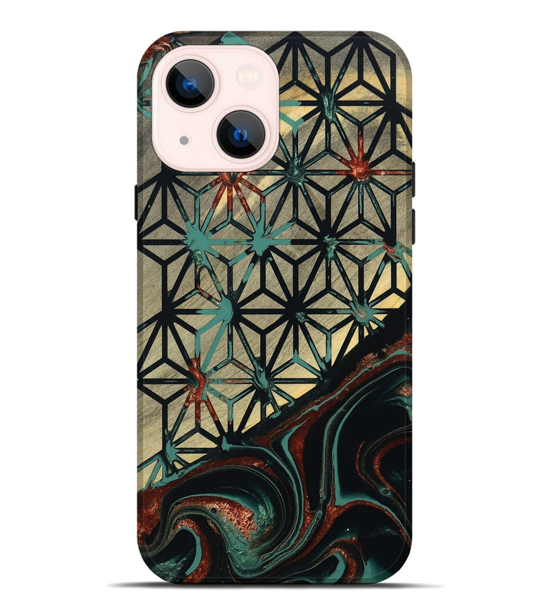 iPhone 14 Plus Wood Live Edge Phone Case - Eunice (Pattern, 801480)