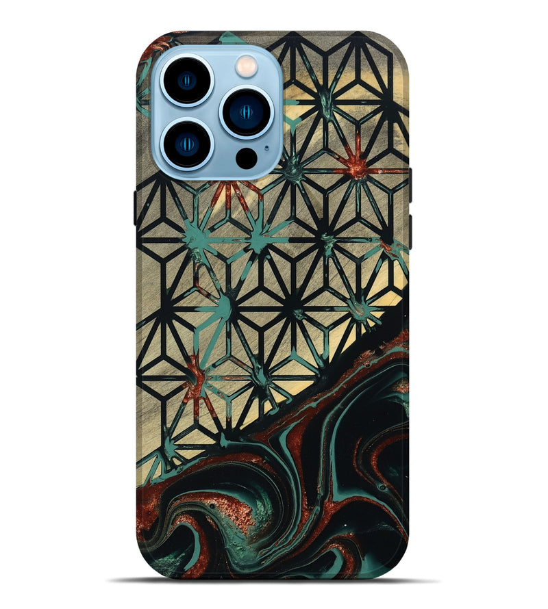 iPhone 14 Pro Max Wood Live Edge Phone Case - Eunice (Pattern, 801480)