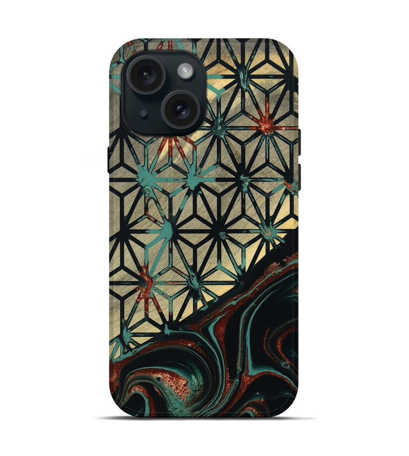 iPhone 15 Wood Live Edge Phone Case - Eunice (Pattern, 801480)