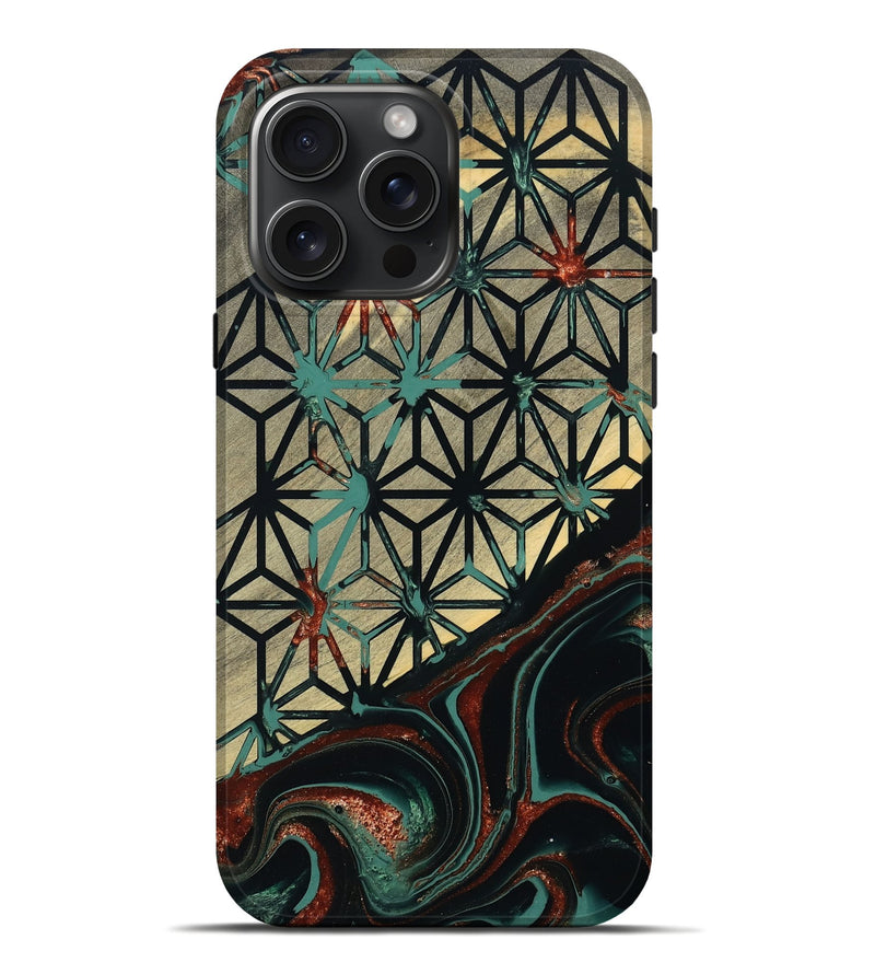 iPhone 16 Pro Max Wood Live Edge Phone Case - Eunice (Pattern, 801480)