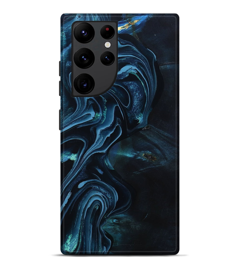 Galaxy S22 Ultra Wood Live Edge Phone Case - Van (Blue, 801481)