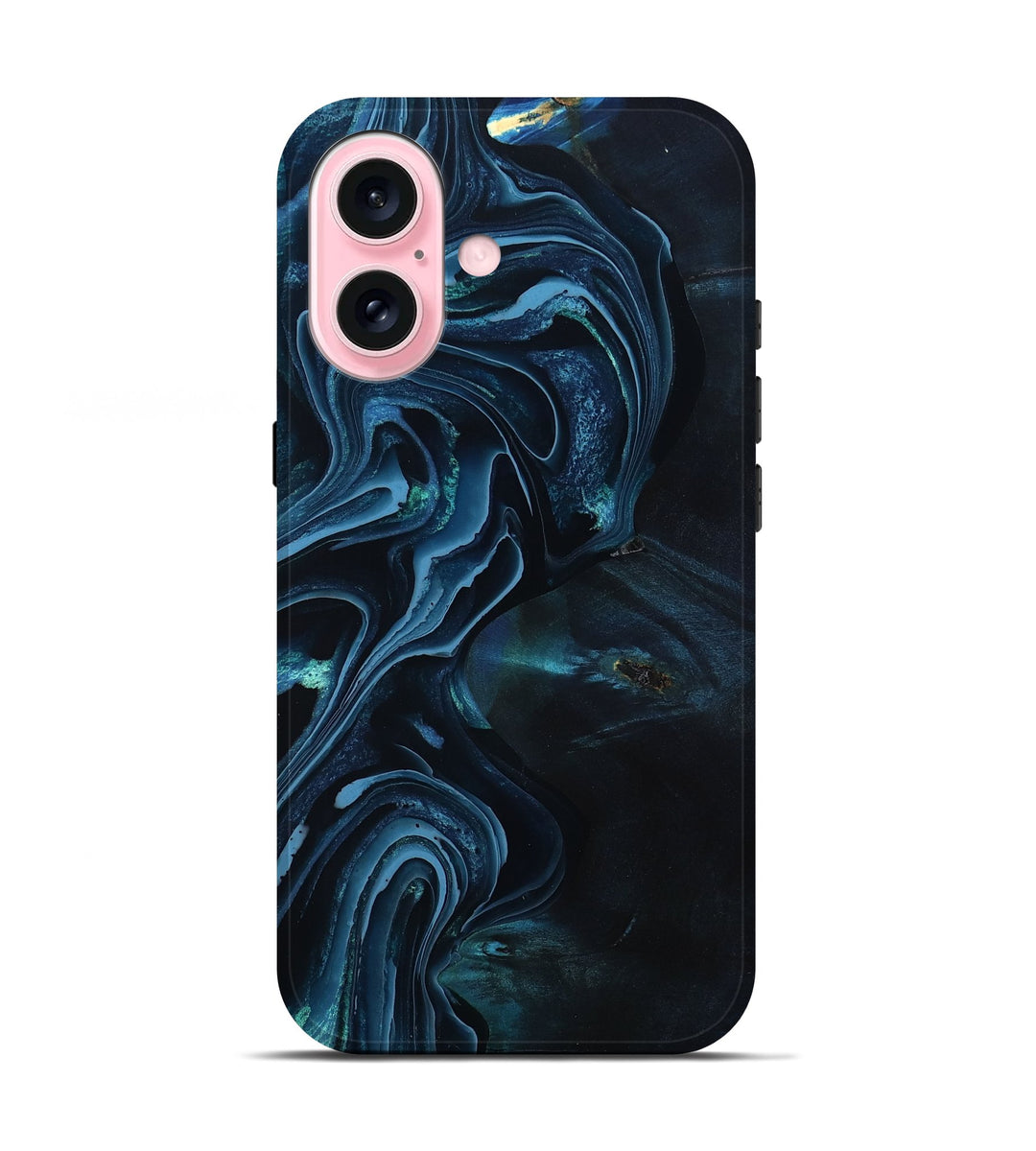 iPhone 17 Wood Live Edge Phone Case - Van (Blue, 801481)