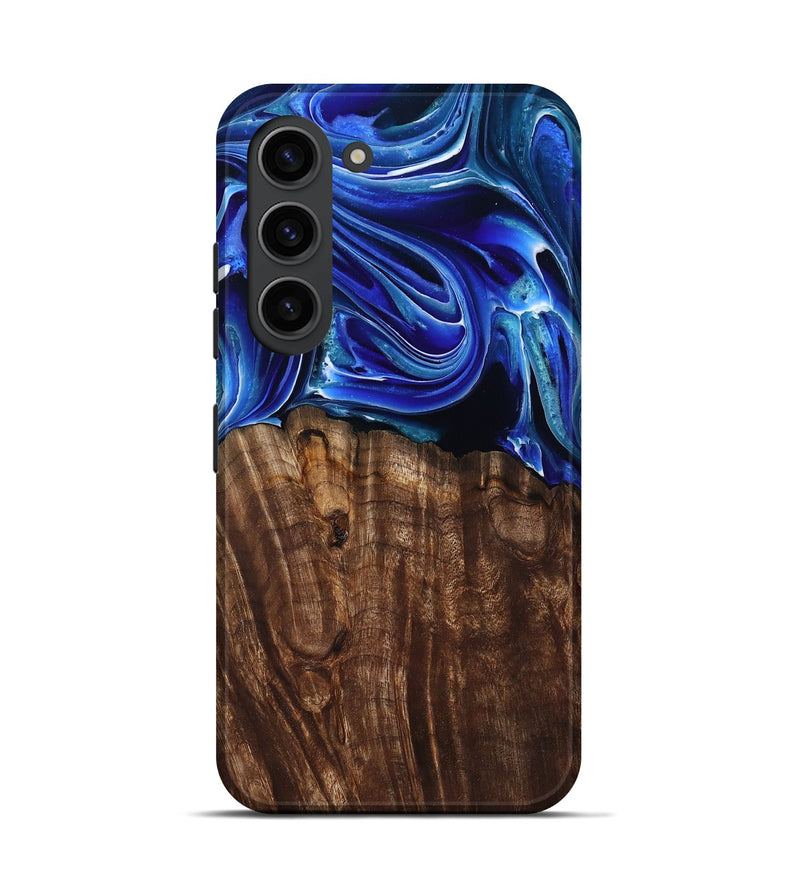 Galaxy S23 Wood Live Edge Phone Case - Camilo (Blue, 801486)