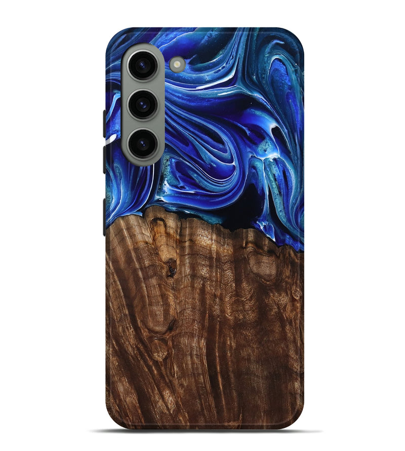 Galaxy S23 Plus Wood Live Edge Phone Case - Camilo (Blue, 801486)