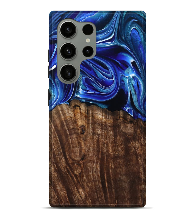 Galaxy S24 Ultra Wood Live Edge Phone Case - Camilo (Blue, 801486)