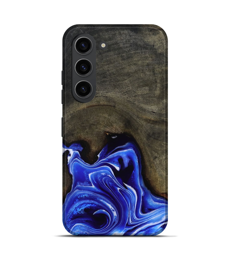 Galaxy S23 Wood Live Edge Phone Case - Asaiah (Blue, 801487)
