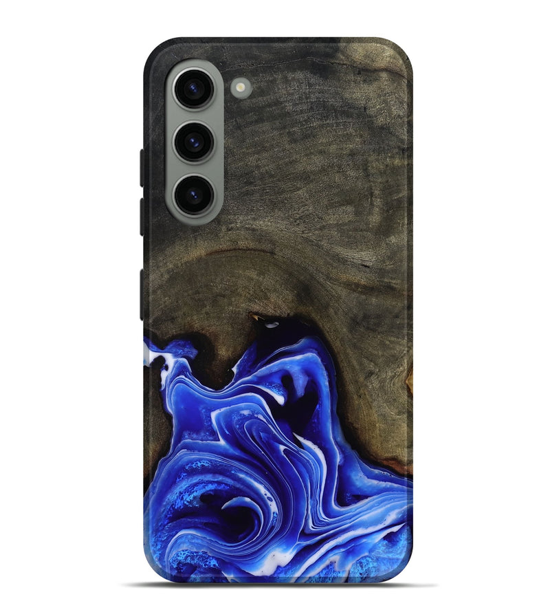 Galaxy S23 Plus Wood Live Edge Phone Case - Asaiah (Blue, 801487)
