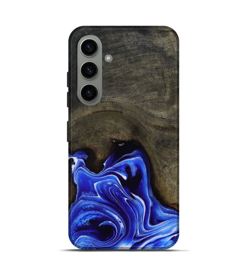 Galaxy S24 Wood Live Edge Phone Case - Asaiah (Blue, 801487)