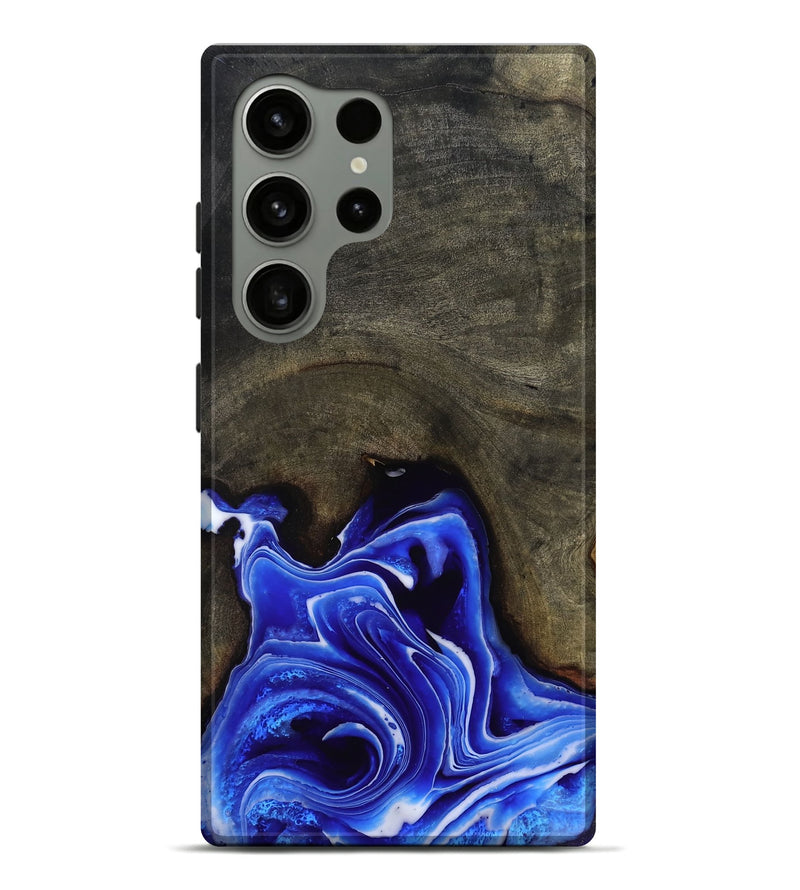 Galaxy S24 Ultra Wood Live Edge Phone Case - Asaiah (Blue, 801487)