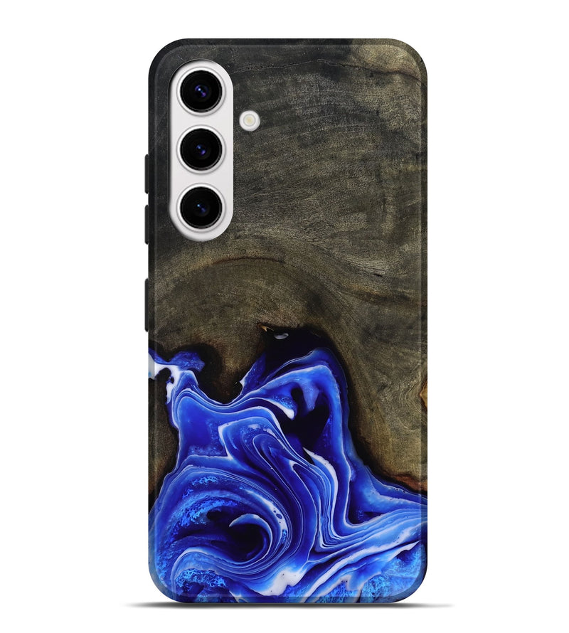 Galaxy S25 Plus Wood Live Edge Phone Case - Asaiah (Blue, 801487)