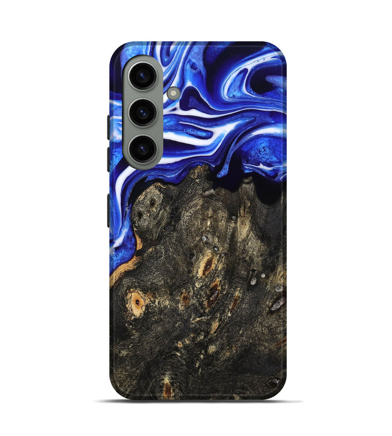 Galaxy S24 Wood Live Edge Phone Case - Kadin (Blue, 801488)