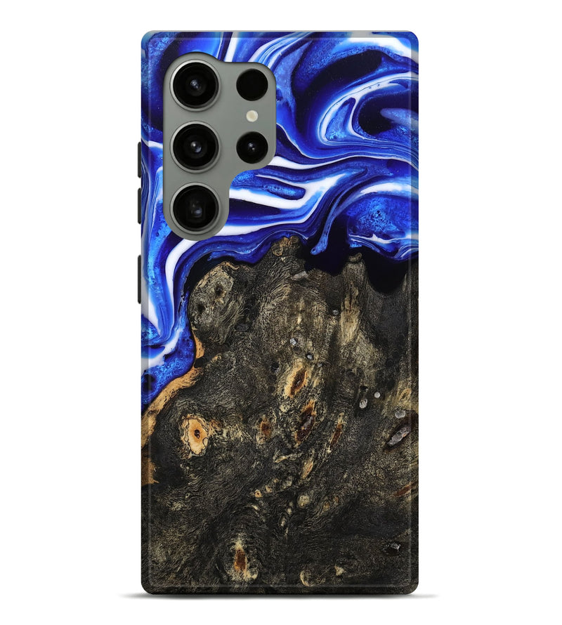 Galaxy S24 Ultra Wood Live Edge Phone Case - Kadin (Blue, 801488)