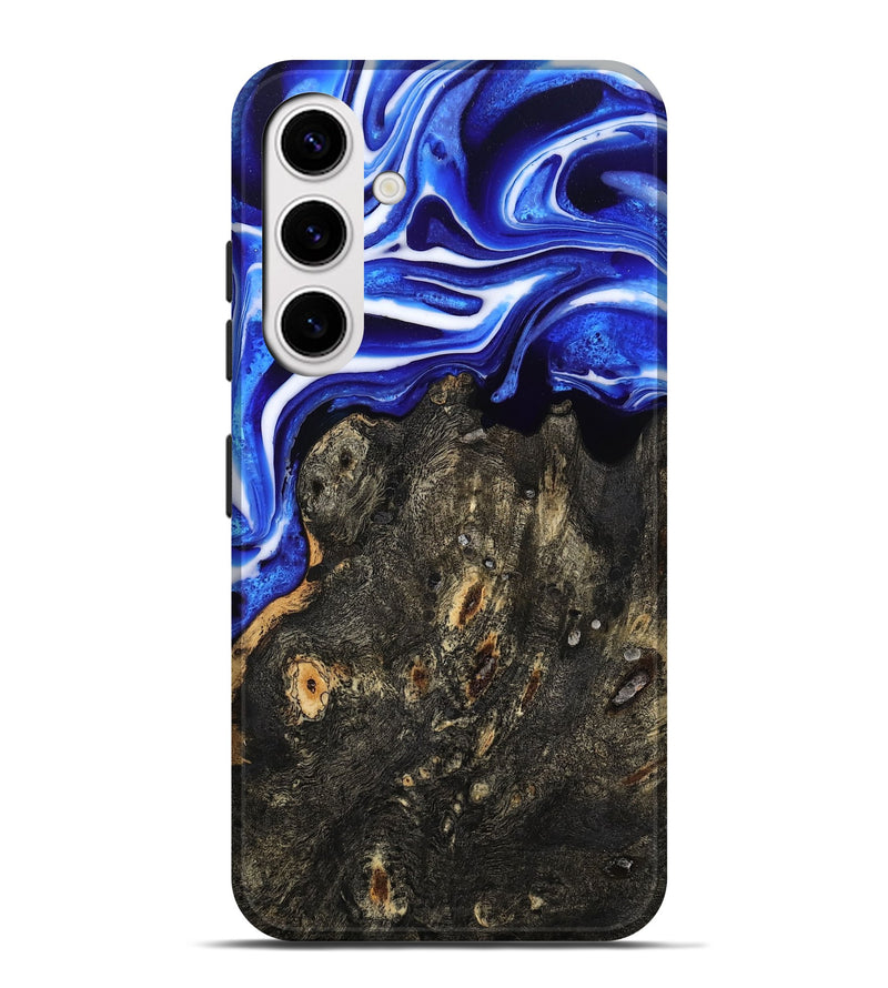 Galaxy S25 Plus Wood Live Edge Phone Case - Kadin (Blue, 801488)