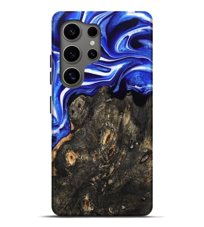 Galaxy S25 Ultra Wood Live Edge Phone Case - Kadin (Blue, 801488)