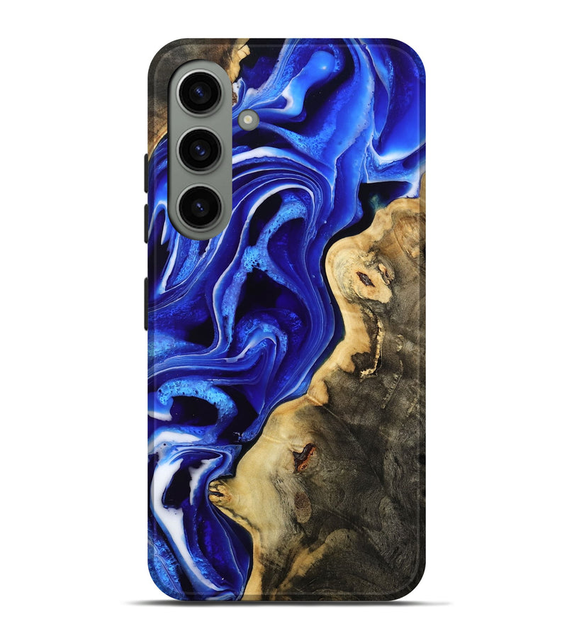 Galaxy S24 Plus Wood Live Edge Phone Case - Emanuel (Blue, 801489)