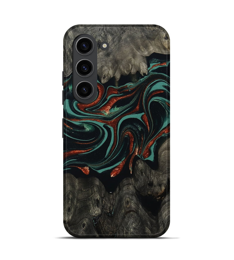 Galaxy S23 Wood Live Edge Phone Case - Maya (Green, 801492)