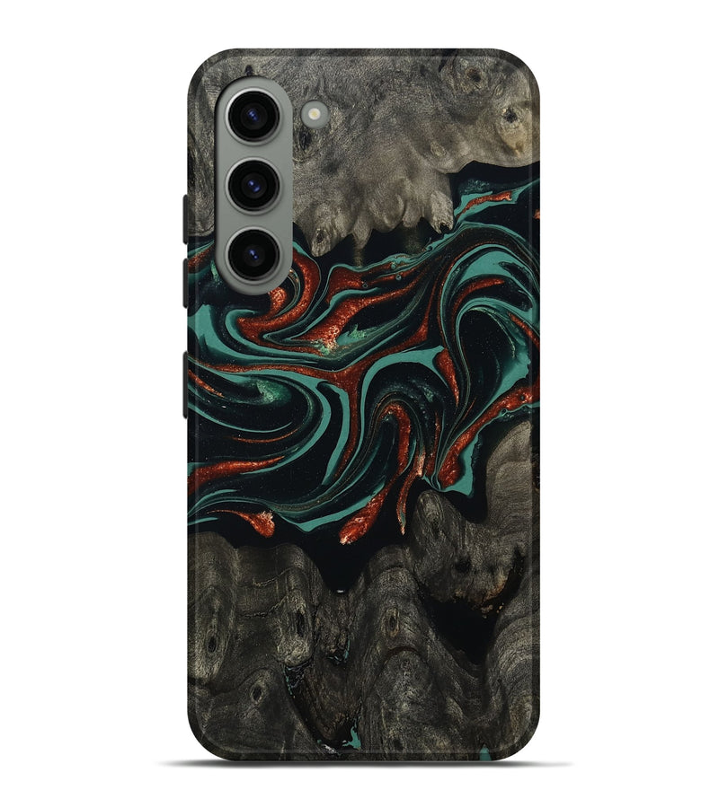 Galaxy S23 Plus Wood Live Edge Phone Case - Maya (Green, 801492)