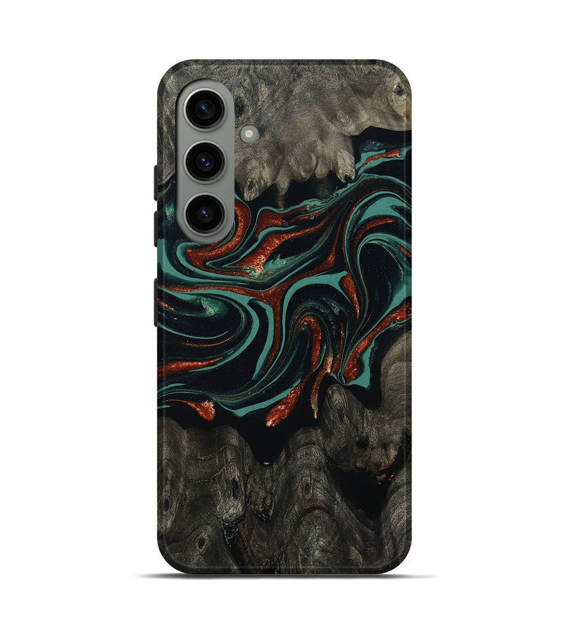 Galaxy S24 Wood Live Edge Phone Case - Maya (Green, 801492)