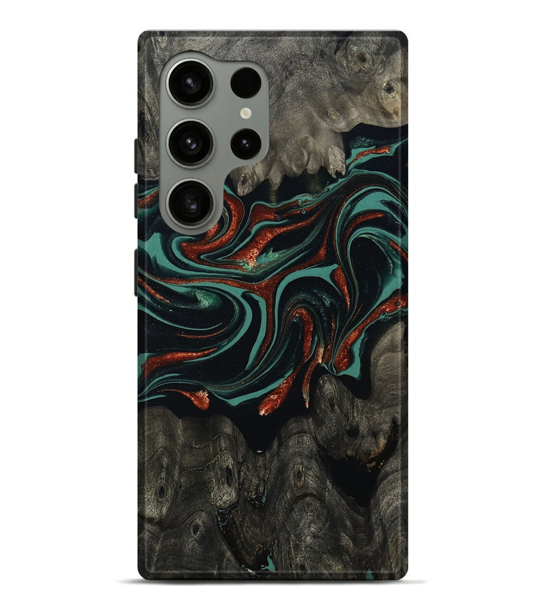 Galaxy S24 Ultra Wood Live Edge Phone Case - Maya (Green, 801492)