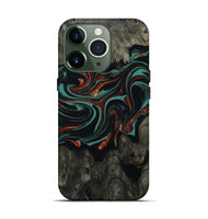 iPhone 13 Pro Wood Live Edge Phone Case - Maya (Green, 801492)
