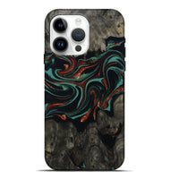 iPhone 15 Pro Max Wood Live Edge Phone Case - Maya (Green, 801492)