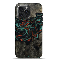 iPhone 16 Pro Max Wood Live Edge Phone Case - Maya (Green, 801492)