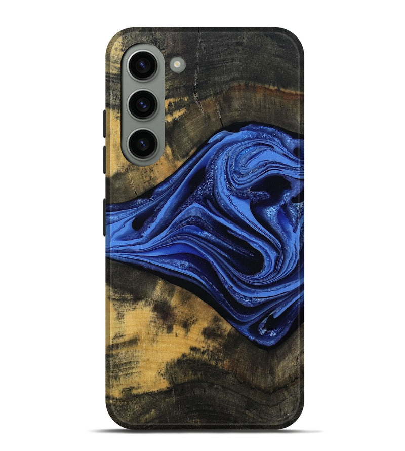 Galaxy S23 Plus Wood Live Edge Phone Case - Saige (Blue, 801496)