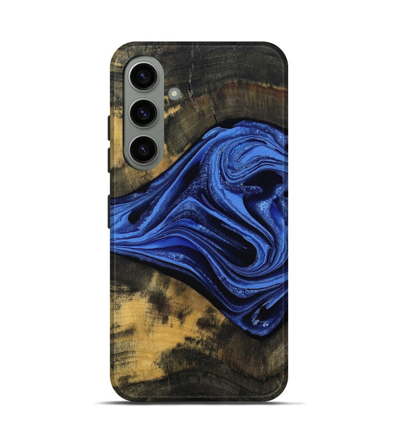 Galaxy S24 Wood Live Edge Phone Case - Saige (Blue, 801496)