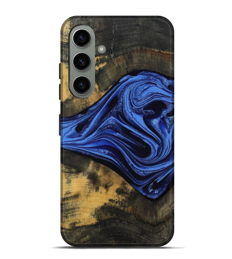 Galaxy S24 Plus Wood Live Edge Phone Case - Saige (Blue, 801496)