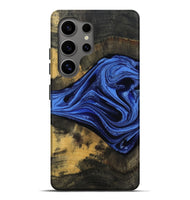 Galaxy S25 Ultra Wood Live Edge Phone Case - Saige (Blue, 801496)
