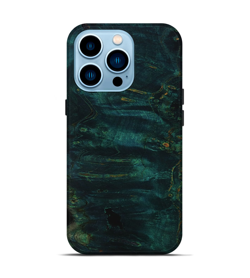 iPhone 14 Pro Wood Live Edge Phone Case - Ramona (Wood Burl, 801499)