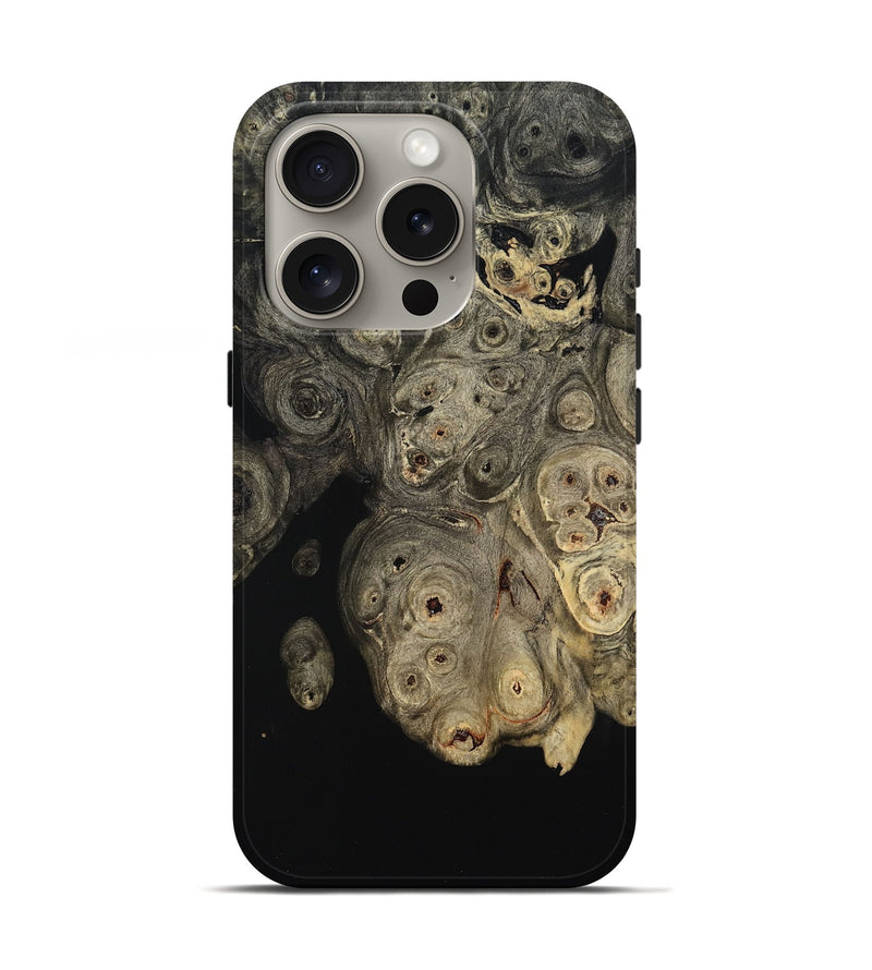 iPhone 16 Pro Wood Live Edge Phone Case - Julien (Wood Burl, 801500)