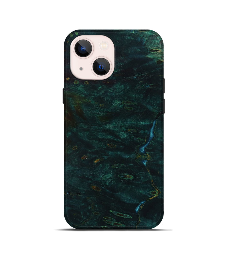 iPhone 13 mini Wood Live Edge Phone Case - Shmuel (Wood Burl, 801501)