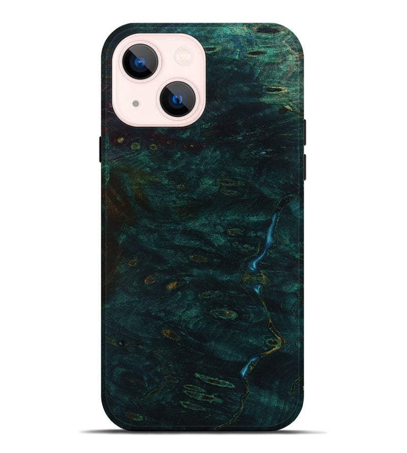iPhone 14 Plus Wood Live Edge Phone Case - Shmuel (Wood Burl, 801501)